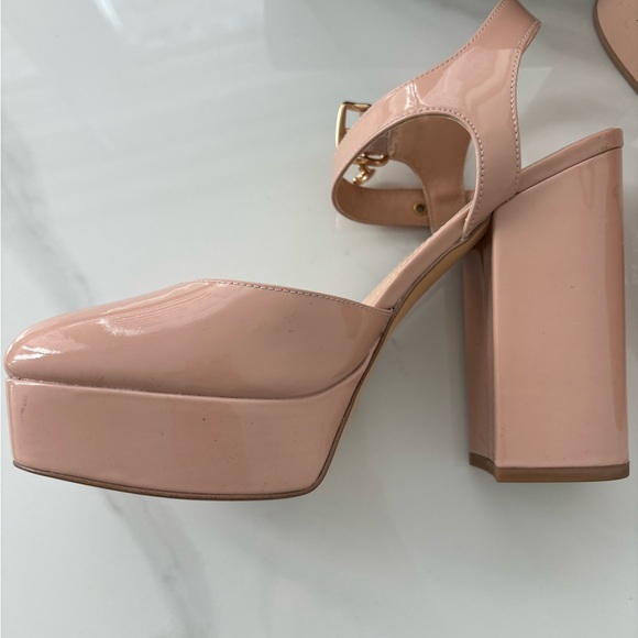 Coach Isabella Patent Pumps Platform Heels Pale Blush 7.5 - Picture 4 of 12